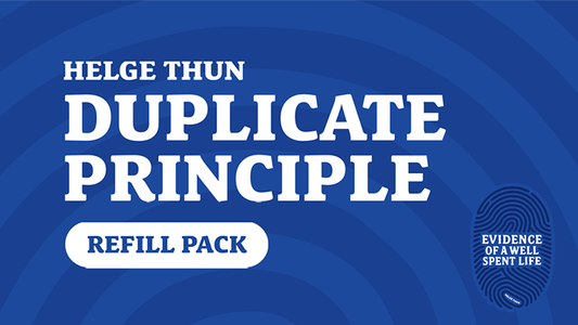 Evidence of a Well Spent Life - Duplicate Principle Cards by Helge Thun