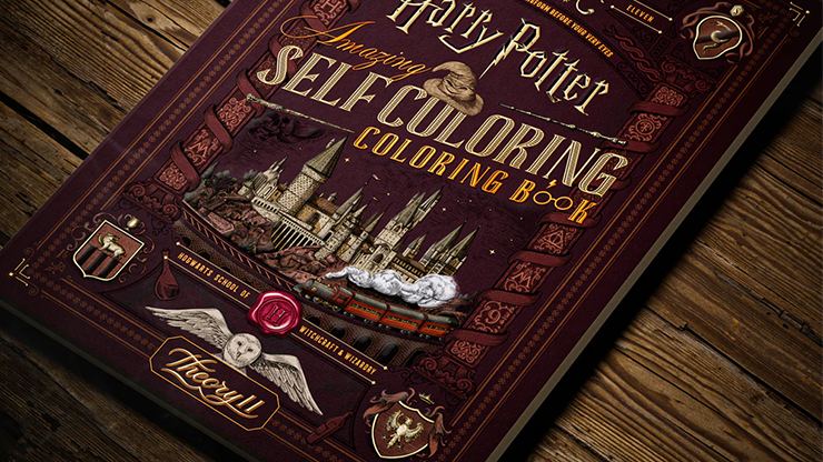 ハリーポッター セルフカラーリングブック 魔法の絵本 Harry Potter Self-Coloring Book by theory11