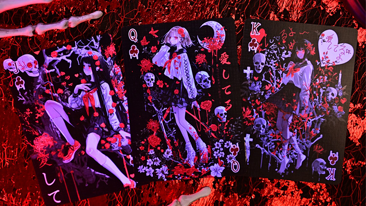 Crimson Maple Playing Cards by Evokad
