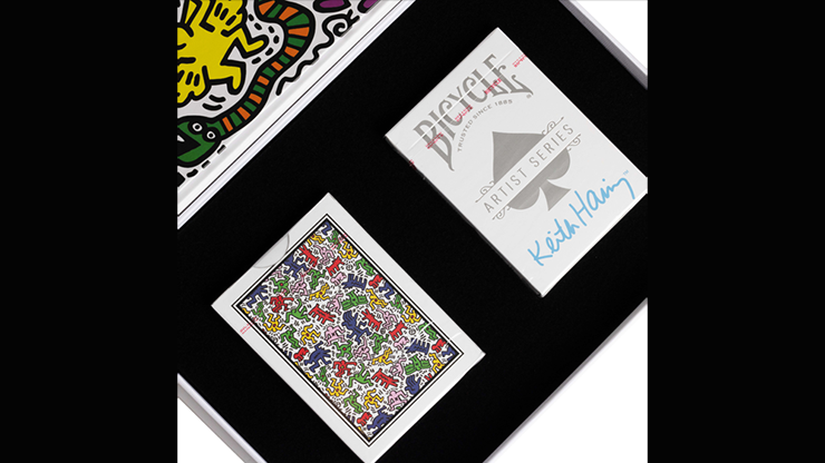 Bicycle Keith Haring (Box Set Red and Blue) Playing Cars by US Playing Cards