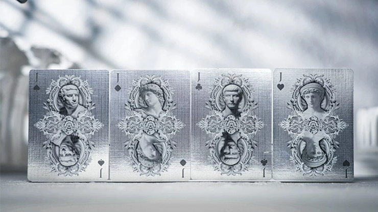 Alabaster Michelangelo Luxury Playing Cards by TCC Fashion