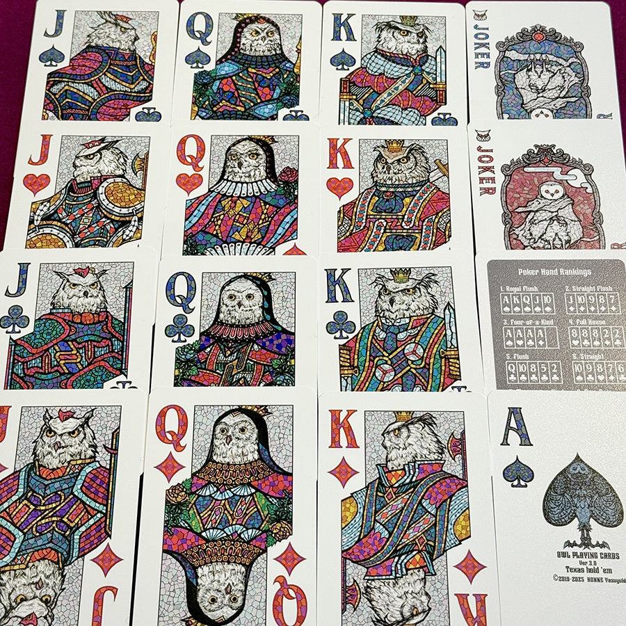 Owl Playing Cards (Ver.3.0)Texas hold 'em by HONNE Yasuyuki