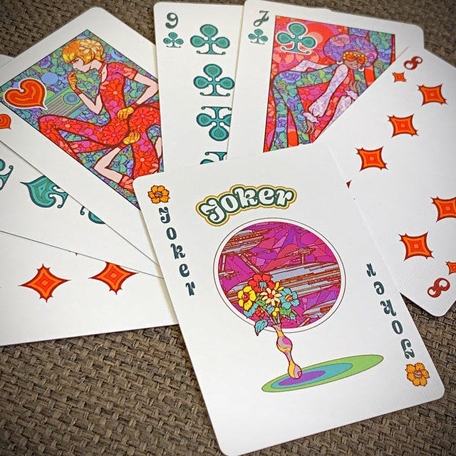 Bicycle Funky Flowers Playing Cards  by HONNE Yasuyuki