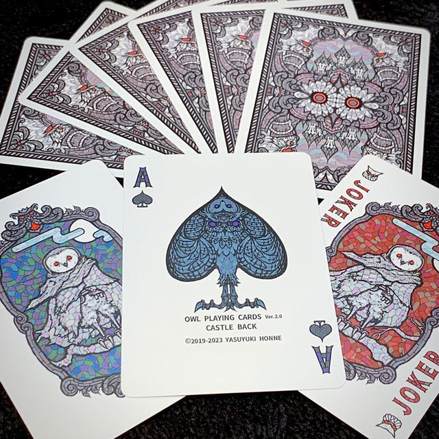 Bicycle Owl Playing Cards (Ver.2.0)Castle Back by HONNE Yasuyuki