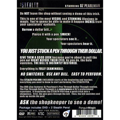 Stealth Pen (DVD and Props) by Oz Pearlman - DVD