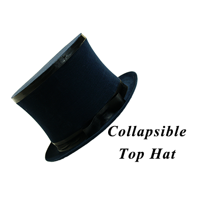 Top Hat Collapsible Premium Magic (Black) - Trick