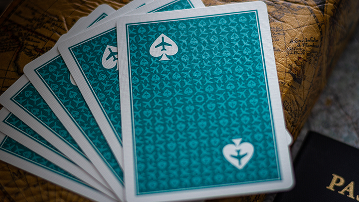 Lounge Edition in Terminal Teal by Jetsetter Playing Cards