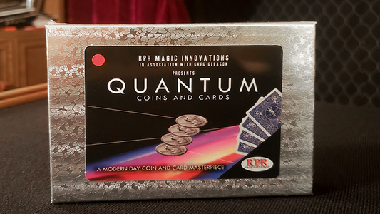 Quantum Coins (Euro 50 cent Blue Card) Gimmicks and Online Instructions by Greg Gleason and RPR Magic Innovations