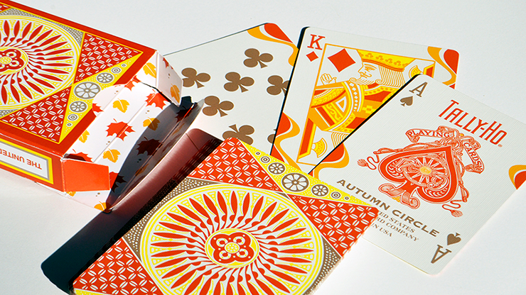 Tally-Ho Autumn Circle Back Playing Cards