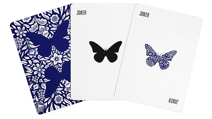 Butterfly Playing Cards Marked (Blue) 3rd Edition by Ondrej Psenicka