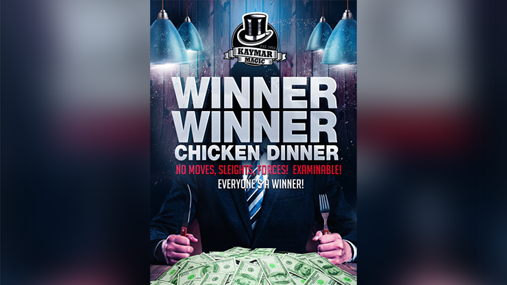 WINNER WINNER CHICKEN DINNER (Gimmicks and Online Instructions) by Kaymar Magic - Trick