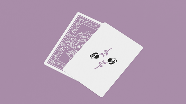 Black Roses Lavender (Marked) Edition Playing Cards