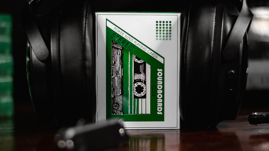 Soundboards V4 Green Edition Playing Cards by Riffle Shuffle