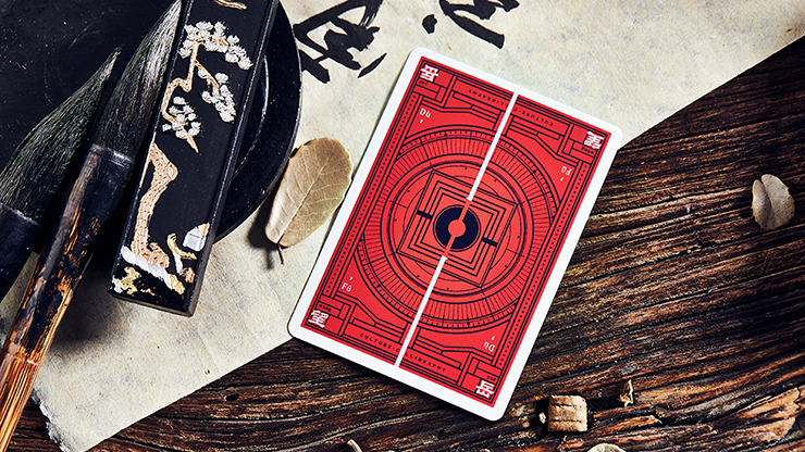 Mountain Wang Yue (Red) Playing Cards by Bocopo