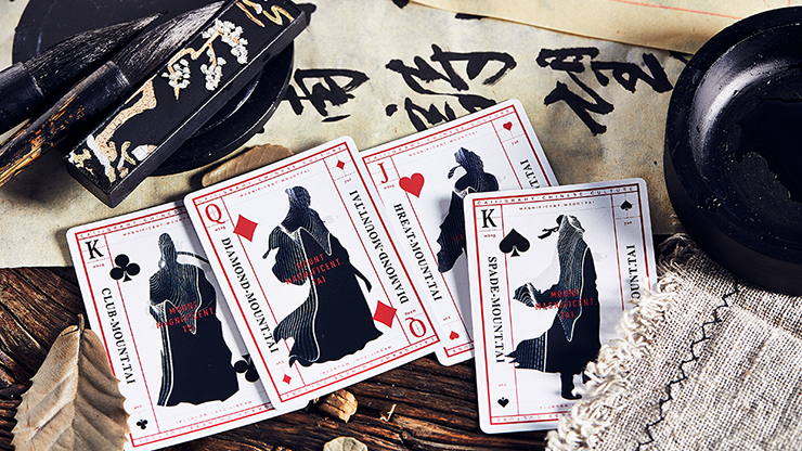 Mountain Wang Yue (Red) Playing Cards by Bocopo