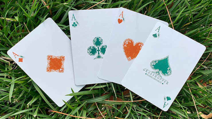 Grasshopper Light (Olive) Playing Cards