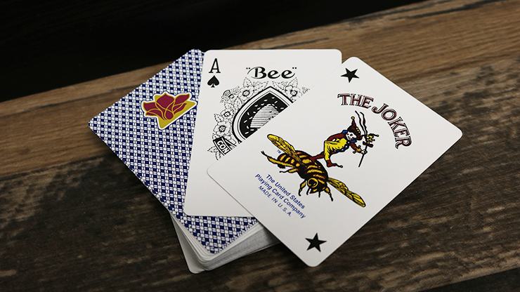 Bee Lotus Casino Grade (Blue) Playing Cards