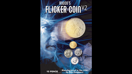 FLICKER COIN V2 (UK 10 Pence) by Rocco - Trick