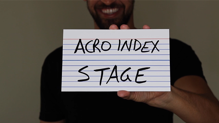 Acro Index Dry Erase Large 5"x8"(Gimmicks and Online Instructions) by Blake Vogt - Trick