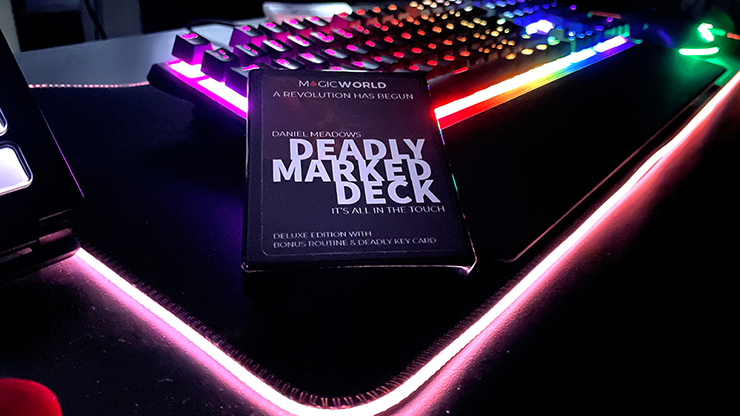 DEADLY MARKED DECK RED BEE (Gimmicks and Online Instructions) by MagicWorld - Trick