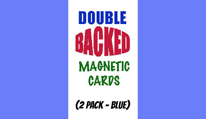 Magnetic Cards (2 pack/Blue) by Chazpro Magic. - Trick