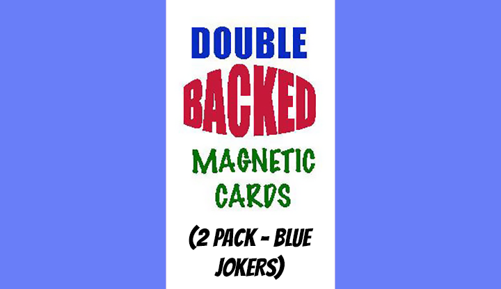Magnetic Cards (2 pack/Blue Jokers) by Chazpro Magic - Trick
