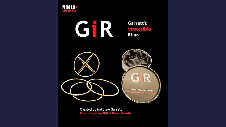 GIR Ring Set GOLD (Gimmick and Online Instructions) by Matthew Garrett - Trick
