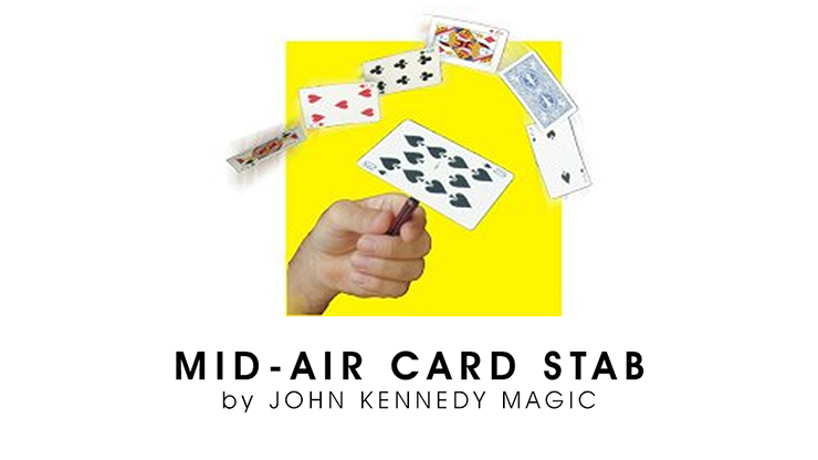 Mid-Air Card Stab (Gimmicks and Online Instructions) by John Kennedy Magic - Trick