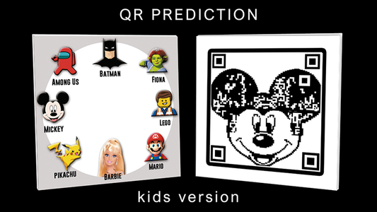 QR PREDICTION MICKEY (Gimmicks and Online Instructions) by Gustavo Raley - Trick