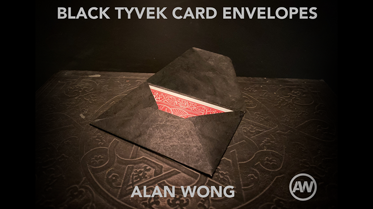 Black Tyvek Card Envelopes (10 pk) by Alan Wong - Trick