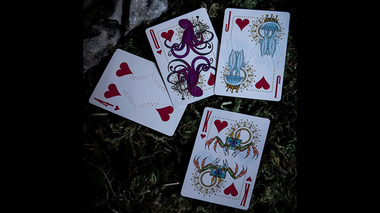 Under the Moon (Moonrise Pink) Playing Cards