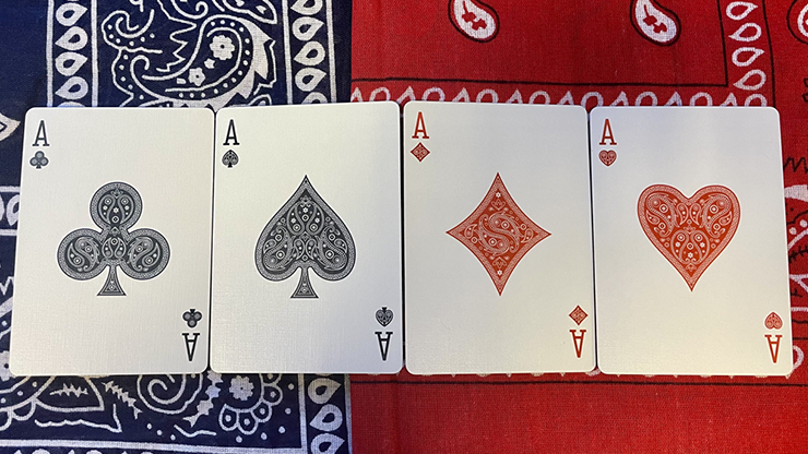 Bicycle Bandana (Blue) Playing Cards