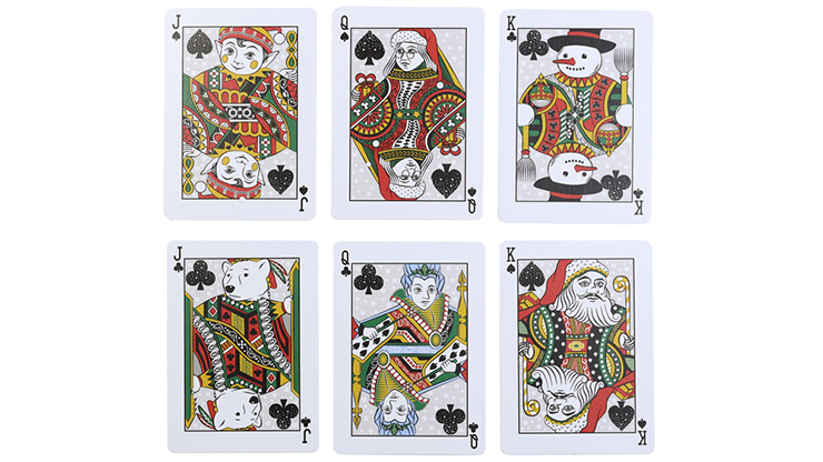 Bicycle Snowman (Green) Playing Cards