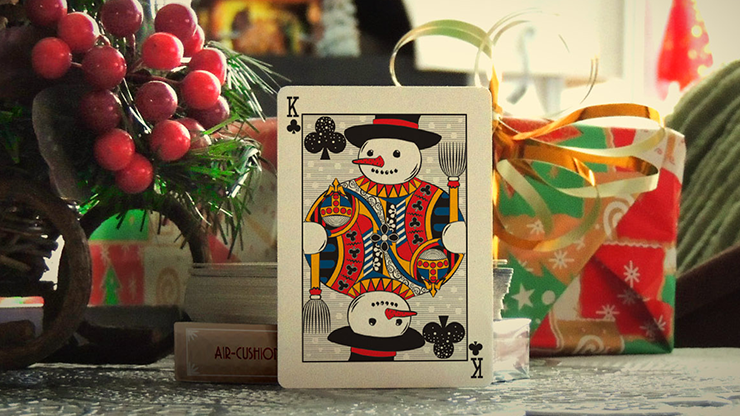 Bicycle Snowman (Blue) Playing Cards