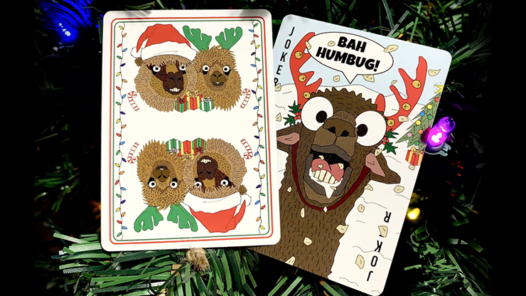 Alpaca Christmas Playing Cards