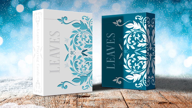 Leaves Winter (Blue) Playing Cards by Dutch Card House Company
