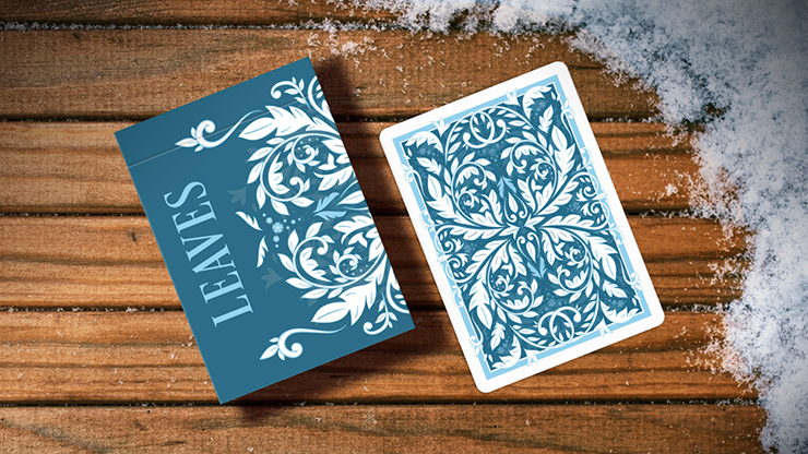 Leaves Winter (Blue) Playing Cards by Dutch Card House Company