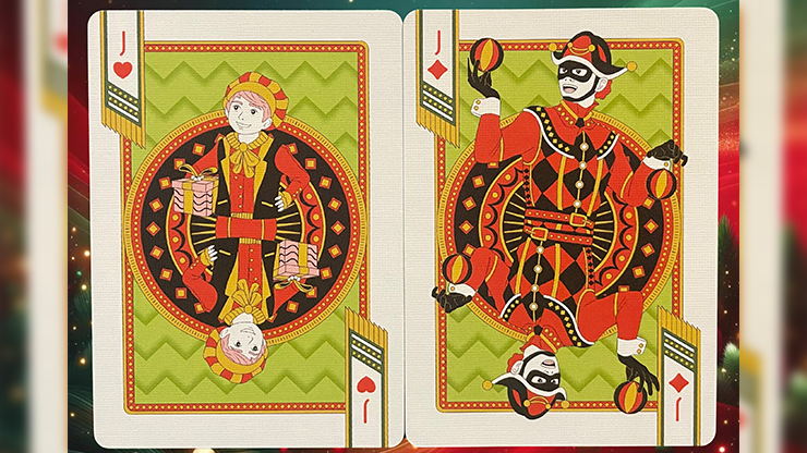 Bicycle Nutcracker (Green Gilded) Playing Cards